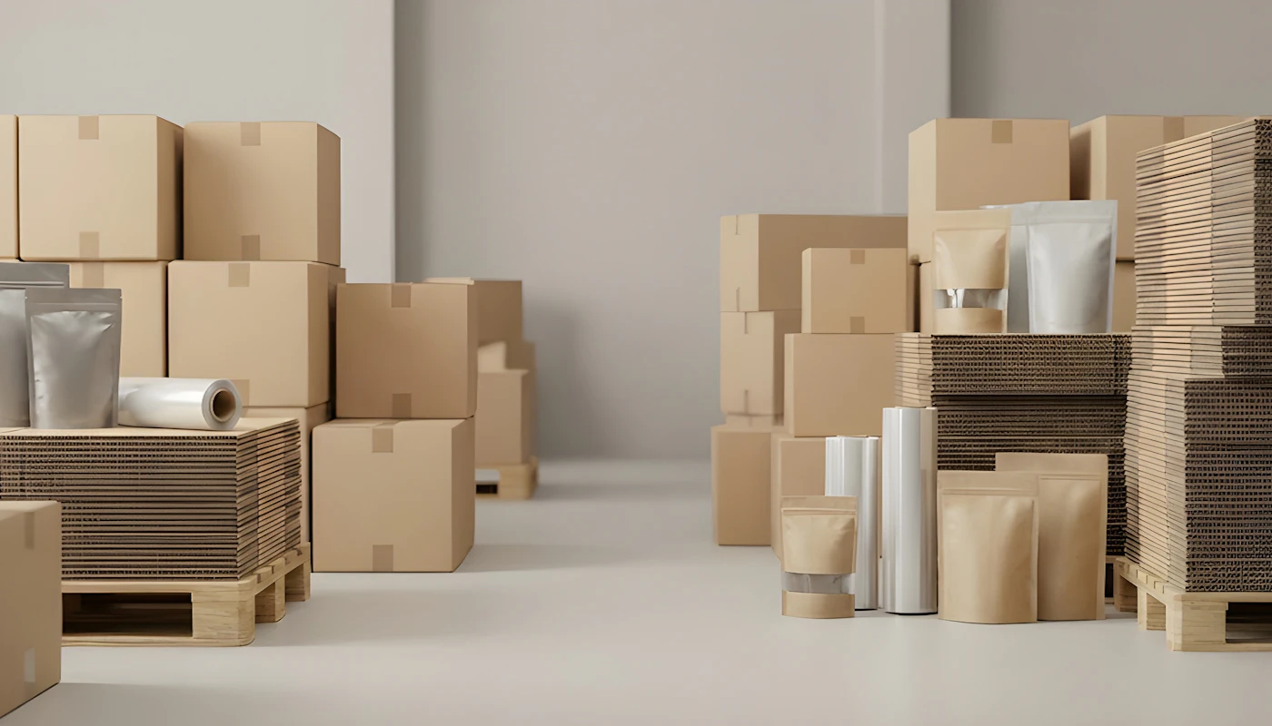 Scatole di cartone e materiali per imballaggio
